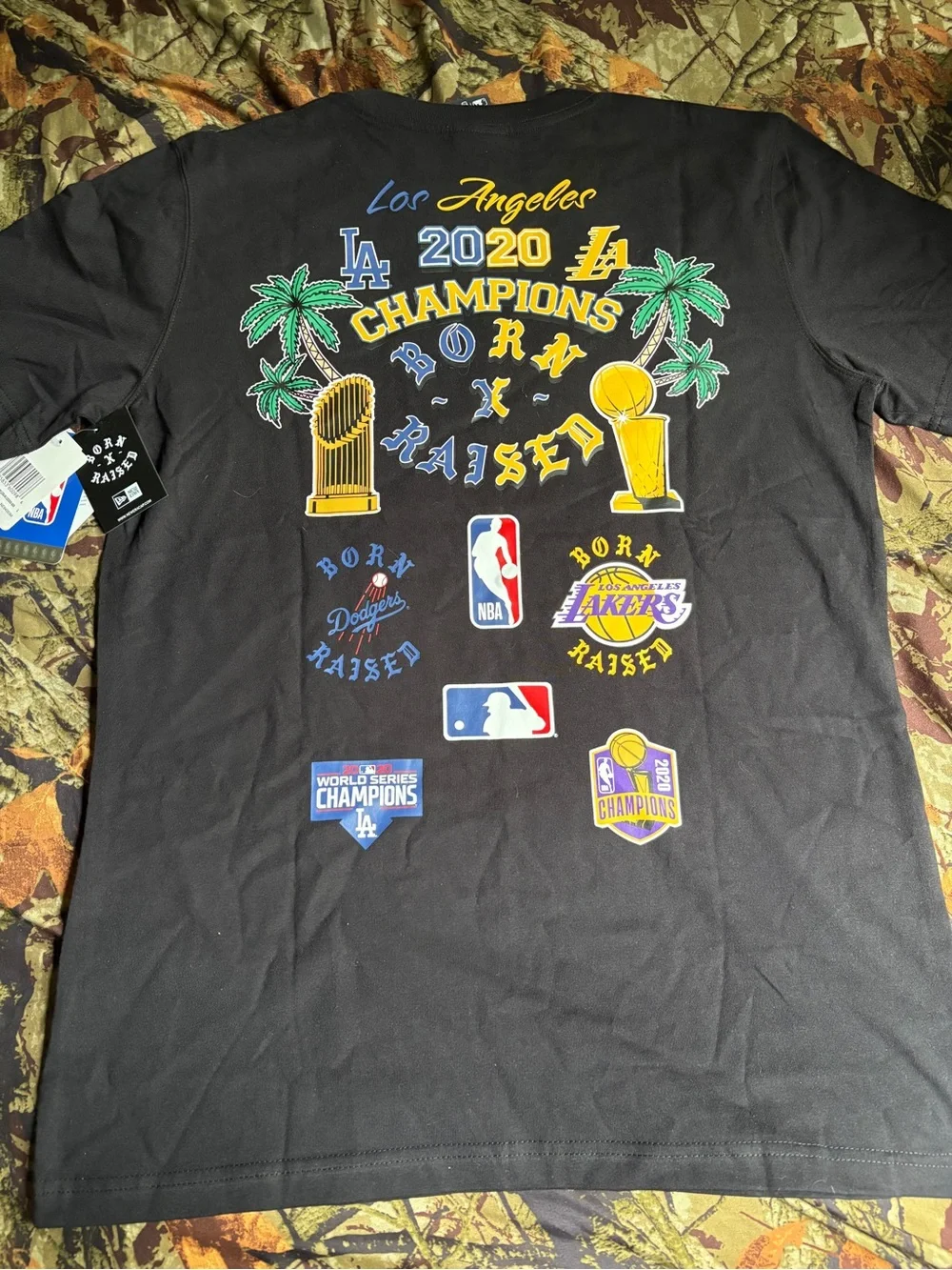 BORN X RAISED Black LA 2020 Champions Graphic Tee
